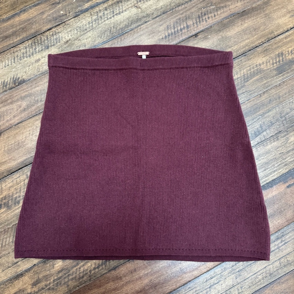 Free People | Ribbed Knit Mini Skirt NWOT